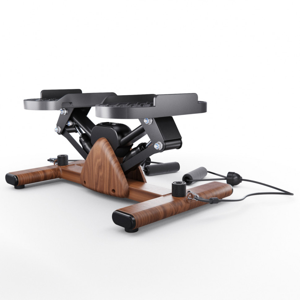 Балансировочный степпер DFC WOODFIT с эспандерами