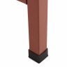 Кровать для лежачих больных с матрасом MED-MOS Е-18 ЛДСП (коричневый)